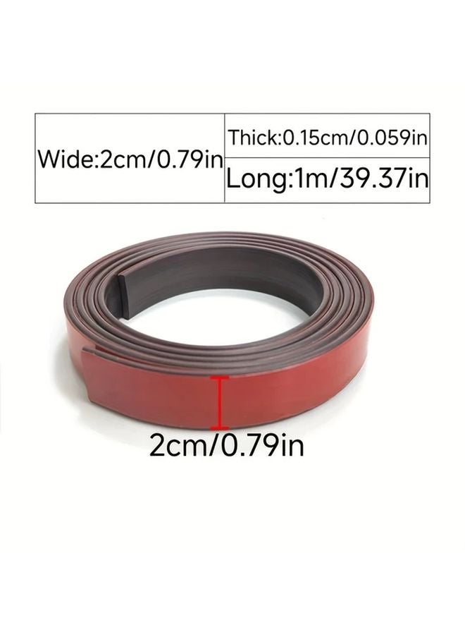 Black Soft Magnet Roll Strong Adhesive Polyester Material For Whiteboards Refrigerator Office - Image 3