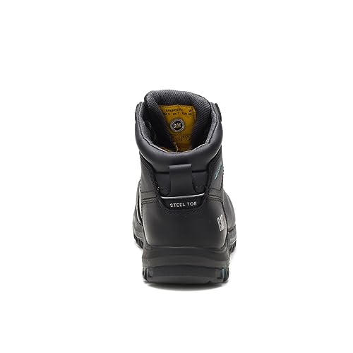 Cat Footwear Women's Mae Waterproof Steel Toe Work Boot, Black, 6 Wide - Image 5