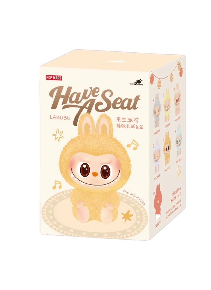 POP MART POP MART The Monsters - Labubu Have a Seat Vinyl Plush Blind Box, The Monsters Blind Box Figures, Random Design Action Figures Collectible Toys Home Decorations, Holiday Birthday Gifts, Single Box 100% Genuine  - Image 1