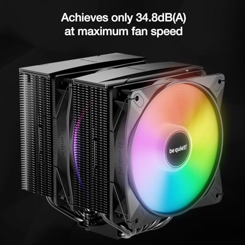 be quiet! Pure Rock Pro 3 LX CPU Air Cooler | 6 High Performance 6mm Heat Pipes with HDT Technology | 120mm Quiet ARGB PWM Fan | AMD:AM4 AM5/Intel LGA 1700/1150/1151/1200 | Black | BK043 - Image 5