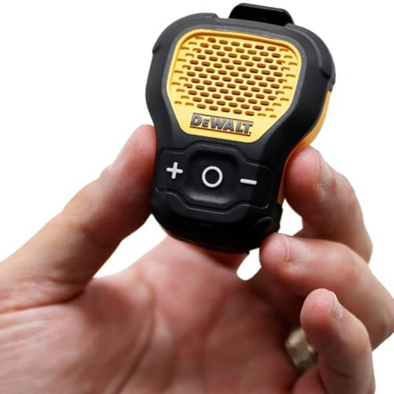 Jobsite Pro wearable speaker for construction use, durable polymer body, black color, hands-free Bluetooth audio with 360 sound and IP67 water/dust resistance - Image 1