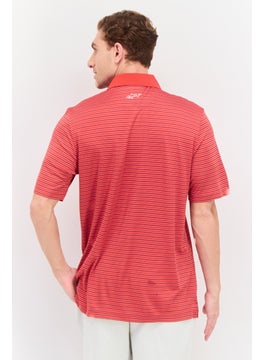 Greg Norman Men Sportswear Fit Short Sleeve Outdoor Polo Shirt, Red  - Image 3