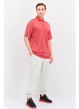 Greg Norman Men Sportswear Fit Short Sleeve Outdoor Polo Shirt, Red  - Image 4
