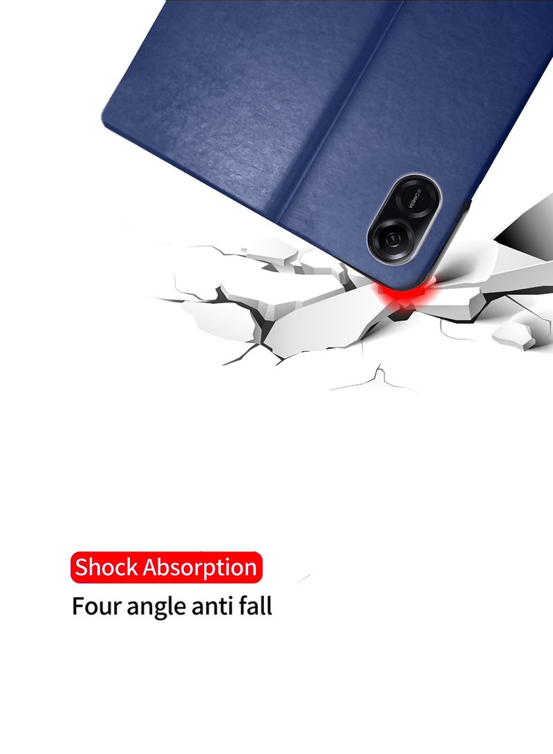 BYTER Honor Pad X8a 2024 (11 inch) Classic PU Leather Trifold Stand Flip Case Cover - Navy Blue - Image 5