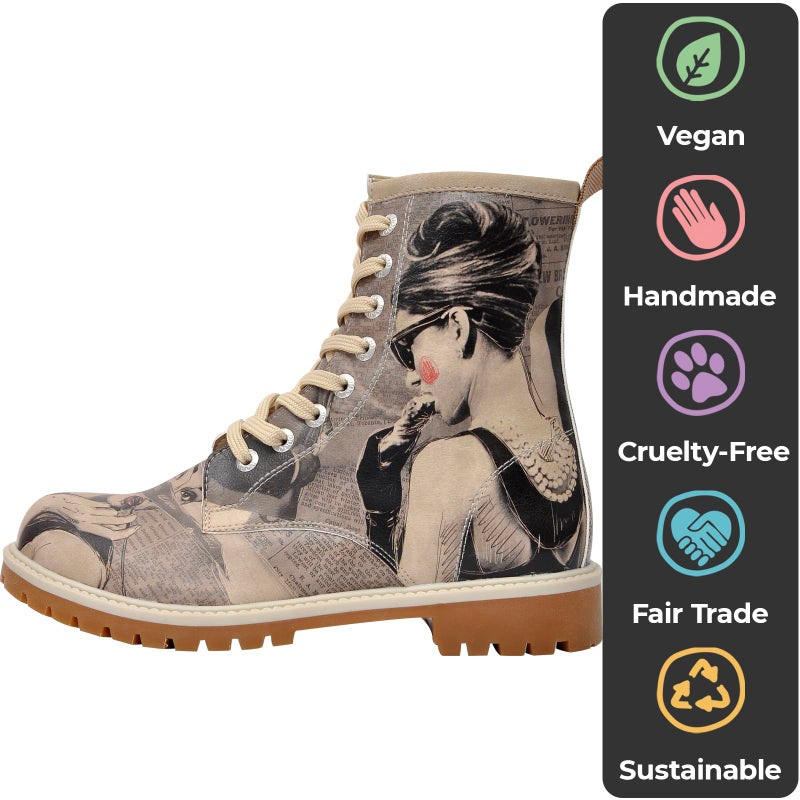 DOGO Long Boots for Women â€“ Vegan Leather and Unique Design Womens Winter Boots, Go Back To Being Yourself - Image 5