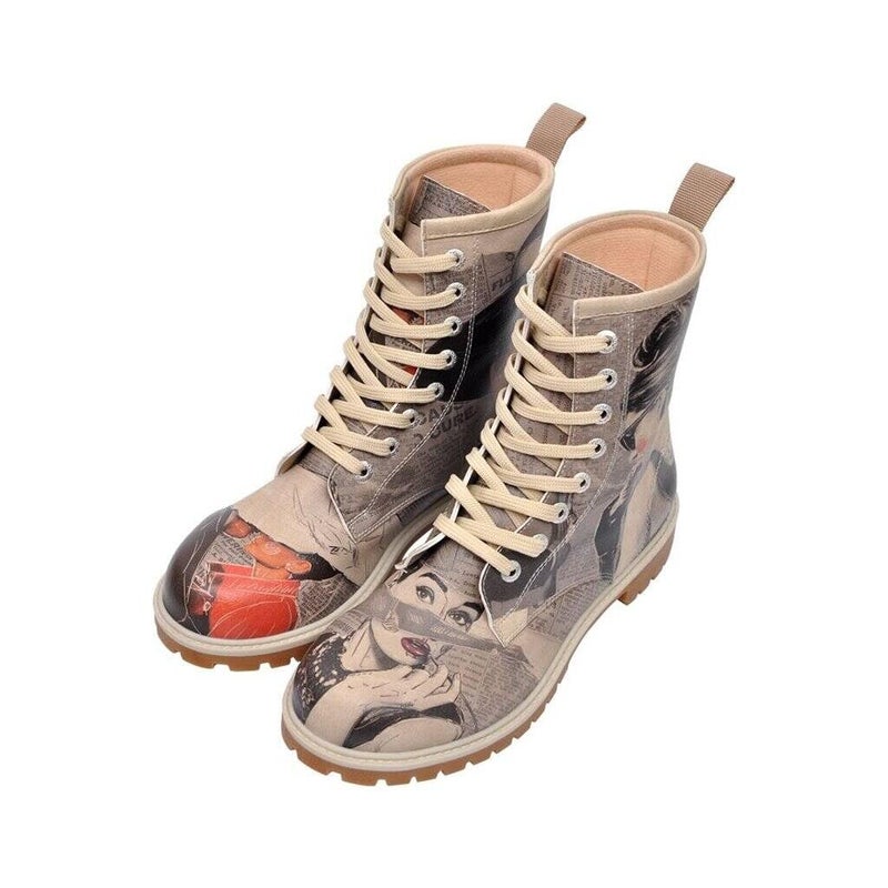 DOGO Long Boots for Women â€“ Vegan Leather and Unique Design Womens Winter Boots, Go Back To Being Yourself - Image 1