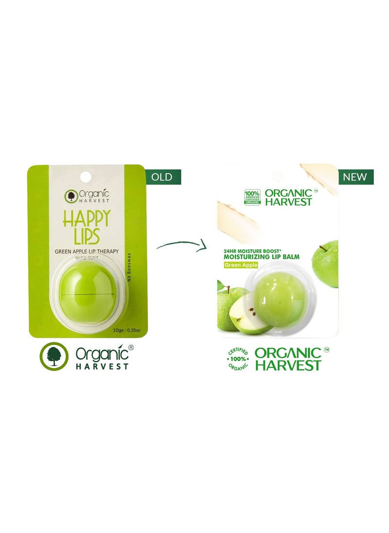 Organic Harvest - Organic Harvest Moisturizing Lip Balm: Green Apple | For Women, Men & Kids| 100% American Certified Organic | Paraben & Sulphate-free|8 gm - Image 1