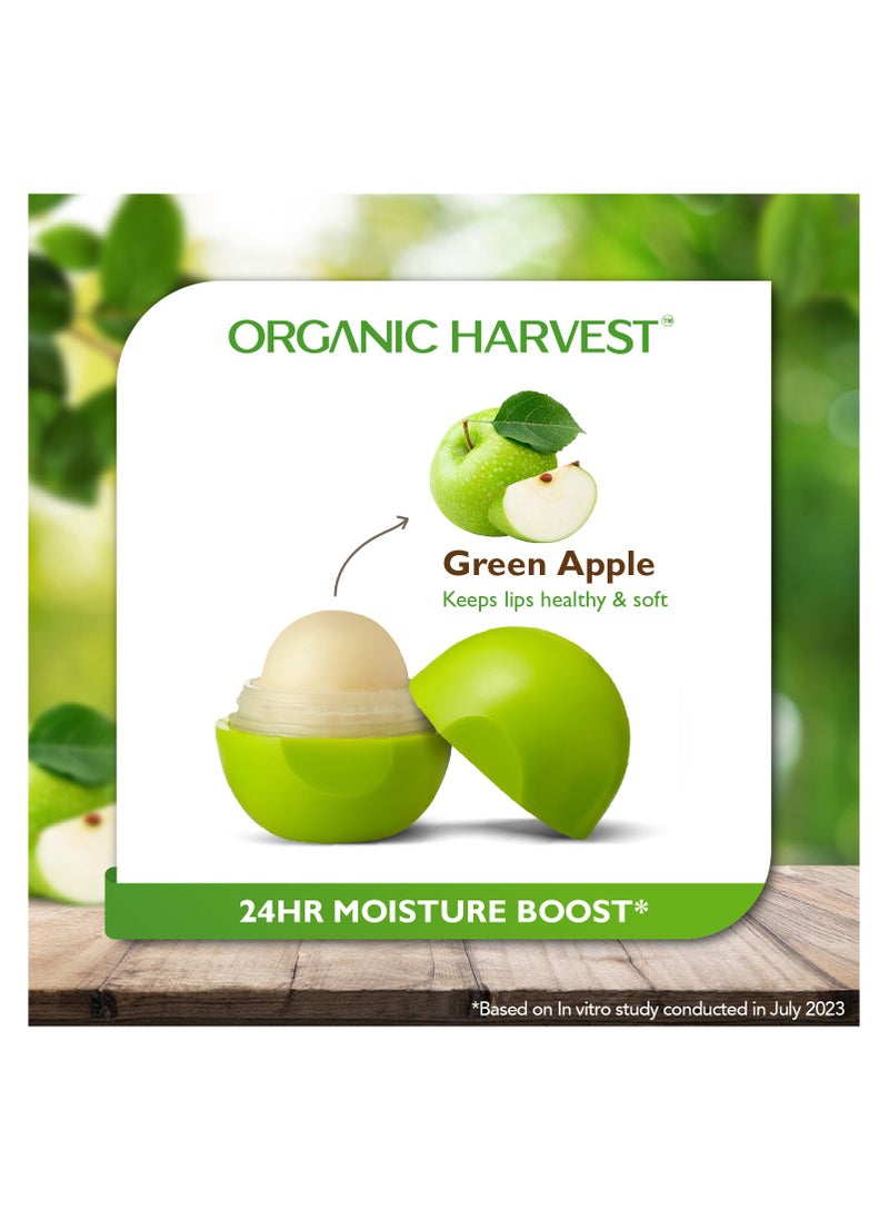 Organic Harvest - Organic Harvest Moisturizing Lip Balm: Green Apple | For Women, Men & Kids| 100% American Certified Organic | Paraben & Sulphate-free|8 gm - Image 1