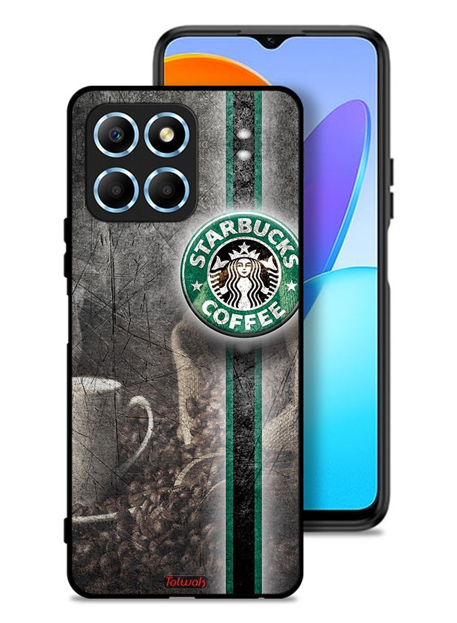 Tolwak Honor X8 5G Protective Case Cover Coffee Art - Image 1