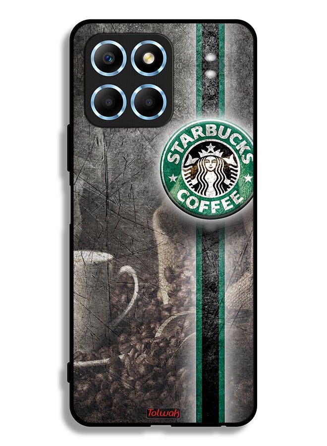 Tolwak Honor X8 5G Protective Case Cover Coffee Art - Image 2