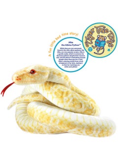 فياهارت ثعبان البورمية ألبا ألبينو - حيوان محشو من القطيفة بطول 100 بوصة - من إنتاج شركة Tigerhart Toys  - Image 2