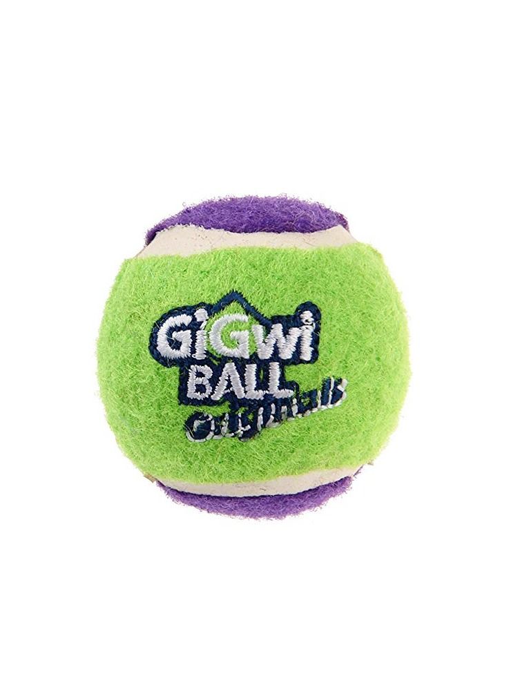 GIGWI Tennis Ball 3pcs with Different Color in 1 pack Dog Toy Small - Image 4