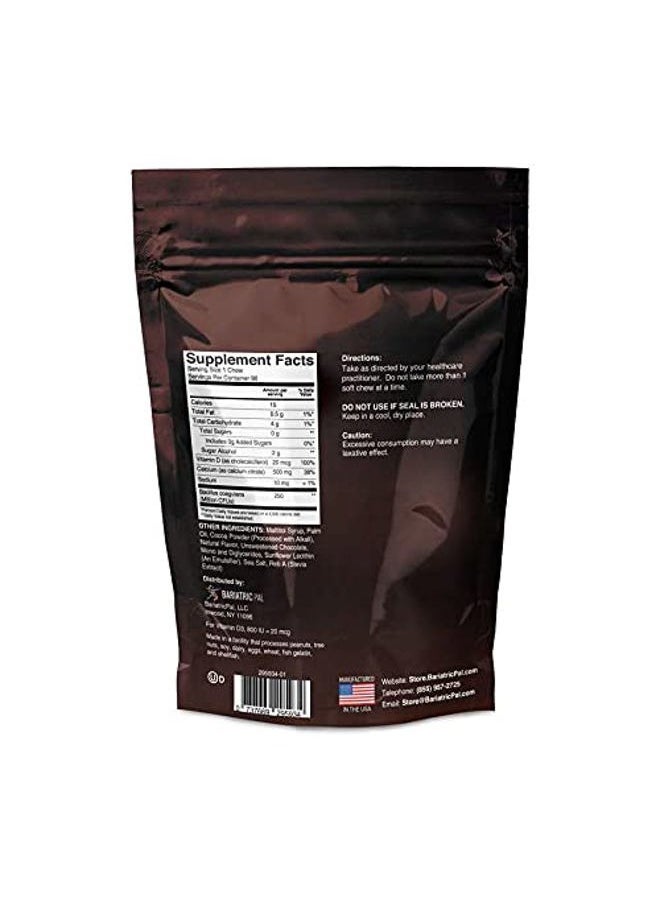 Watermans Sugar-Free Calcium Citrate Soft Chews 500mg with Probiotics (90 Count) - Chocolate Mint  - Image 2