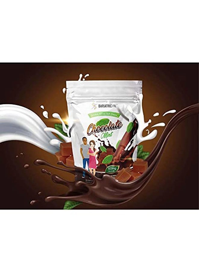 Watermans Sugar-Free Calcium Citrate Soft Chews 500mg with Probiotics (90 Count) - Chocolate Mint  - Image 5