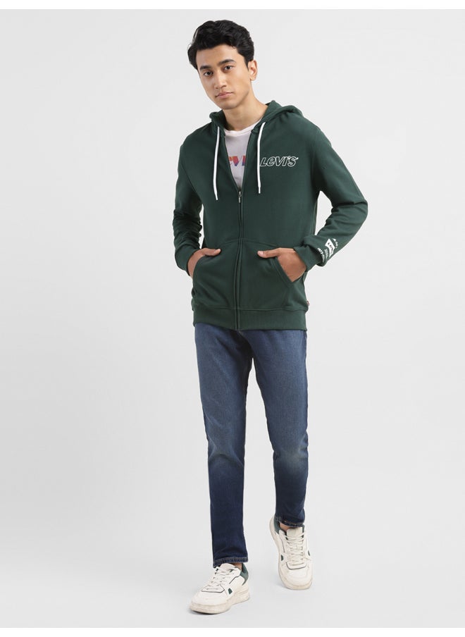 Levi's - Men's Brand Logo Dark Green Hooded Sweatshirt - Image 1