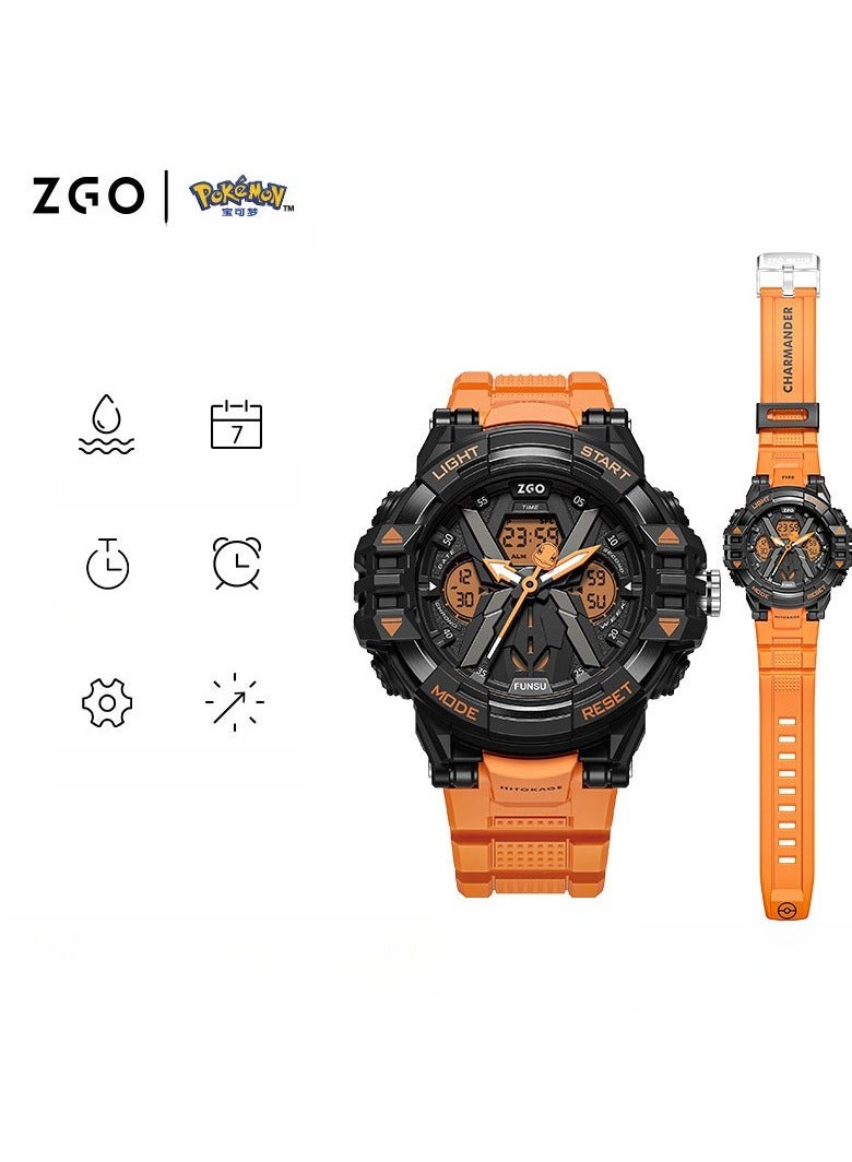 ZGO Co Branded Student Gift Waterproof Night Light Multifunctional Sports Electronic Watch - Image 1