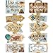 Ysleen 20 Pcs Travel Themed Party Decorations Set Let The Adventure Begin Sign Adventure Signs Bon Voyage Party Decorations for Birthday Baby Shower Travel 11 x 8 Inch 11 x 5 Inch Vintage - Image 2