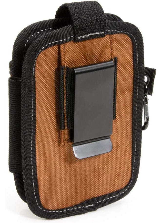 Dickies Dickies 2Compartment Large Phone Pouch Universalfit Steel Clip for Tool Belt Security Strap Over Phone Carabiner for QuickClip Key Storage  - Image 3