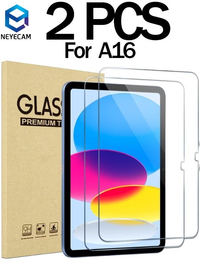 2 Pcs iPad Screen Protector Tempered Glass for iPad 11th Gen 11" (2025 A3354/A3355/A3356) & iPad 10th Gen 10.9" (2022 A2696/A2757/A2777), Full Coverage Anti-Scratch Film - Image 1