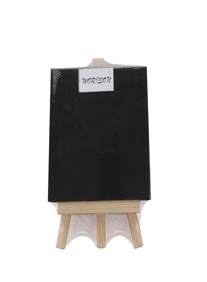 WORISON Black Canvas Frame 4 x 4 inch with Mini Display Easel Set of 2 Pc - Image 2