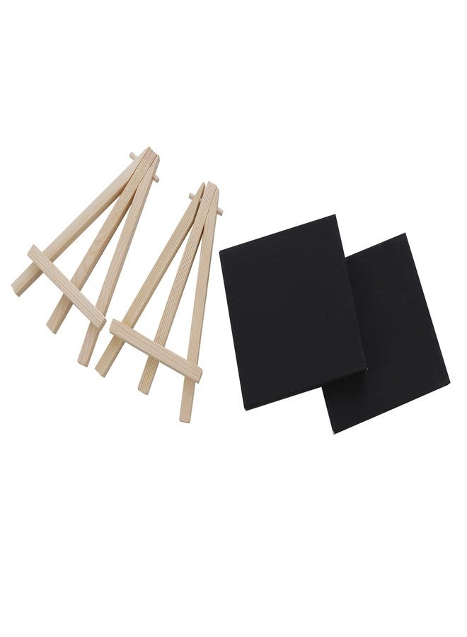 WORISON Black Canvas Frame 4 x 4 inch with Mini Display Easel Set of 2 Pc - Image 3