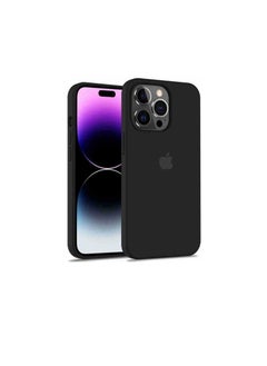 iPhone 12 Pro Max Case, Silicone Upgraded [Camera Protecion] Phone Case with Soft Anti-Scratch Microfiber Lining, 6.7 inch, Black
