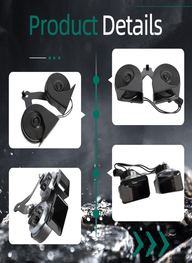 Riyhch FL3Z-13832-C Horn Assembly with Bracket Fits for Ford F-150 5.0L 3.5L 2.7L 3.3L 3.0L 2015-2022,for Ford Expedition 3.5L 2018-2022,High & Low Dual Pitch Assembly FL3Z-13832-B FL3Z-13832-A - Image 5