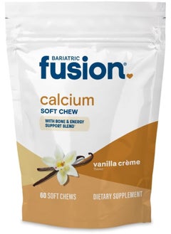 Bariatric Fusion Bariatric Fusion Calcium Citrate & Energy Soft Chew Bariatric Vitamin | Vanilla Flavored | Sugar Free | Bariatric Surgery Patients Including Gastric Bypass and Sleeve Gastrectomy | 60 Count  - Image 1