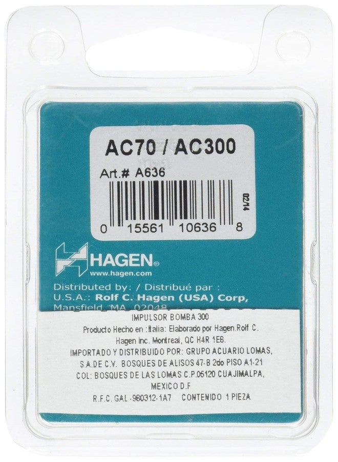 اكواكلير مجموعة مروحة AquaClear لفلتر AquaClear 70 Power لأحواض السمك، قطعة غيار، A636، أسود (A636A1) - Image 2