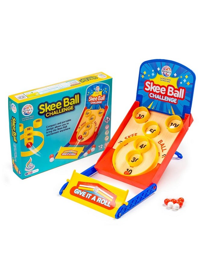 راتاناز لعبة طاولة كلاسيكية من Ratna's Skee Ball Challenge، ممتعة للأطفال والكبار من عمر 5 سنوات فما فوق - Image 1