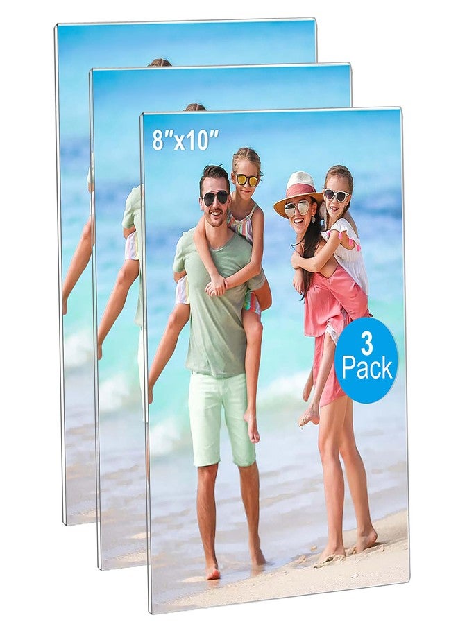 Douildhaiy Magnetic Picture Frames for Refrigerator 8x10 Inch, Magnetic Photo Holders for Fridge, 3 Pack Acrylic Magnetic Picture Frame for Displaying Frames,Children Artworks - Image 1
