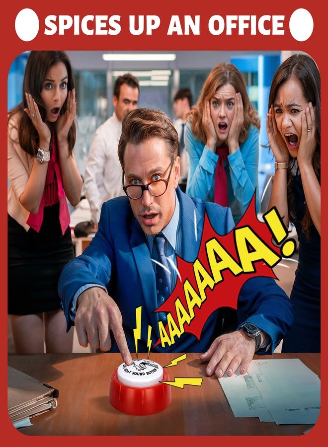 FunisFun Goat Desk Toy with Goat Squeak, Funny Button with Sheep Sound for White Elephant Gag Gifts Men Women Office Gifts for Dad from Daughter Son, Novelty Toys for Playing Jokes - Image 4