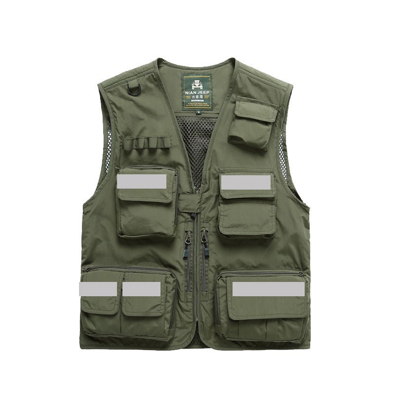 Road Emergency Management Vest Summer Reflective Vest Rescue Team Uniform Safety Workwear Printed Logo - Image 1