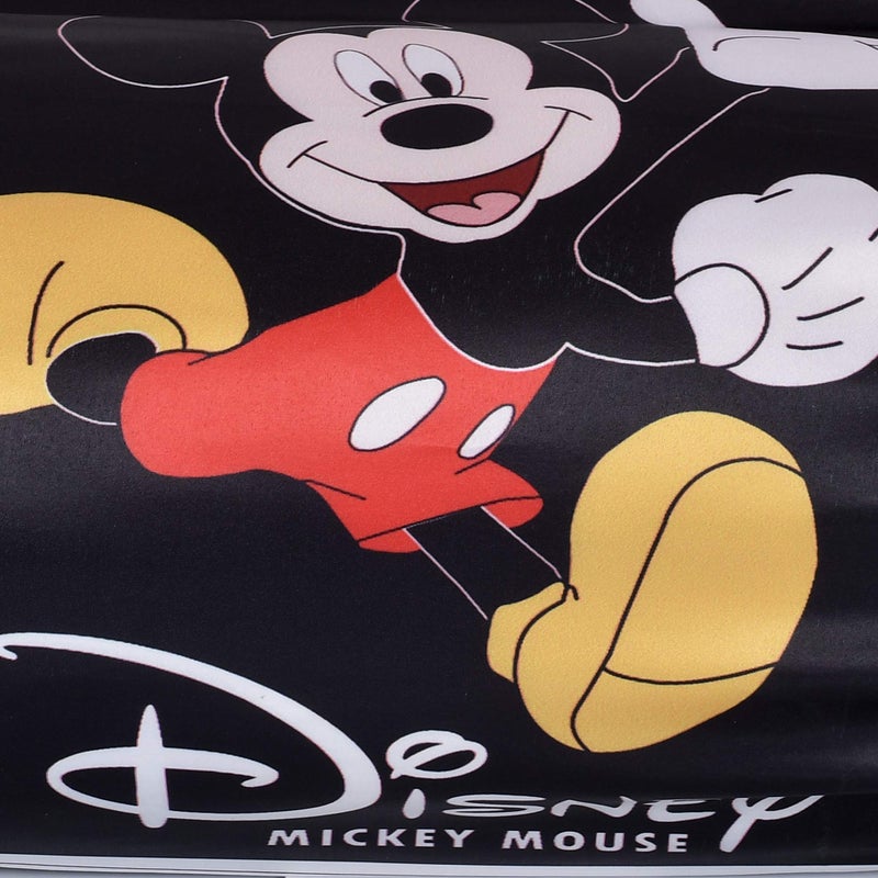 Kuber Industries Kuber Industries Disney Mickey Print Silk Special Long Crush Pillow Cover- Set of 2, Black-KUBMART0181  - Image 5