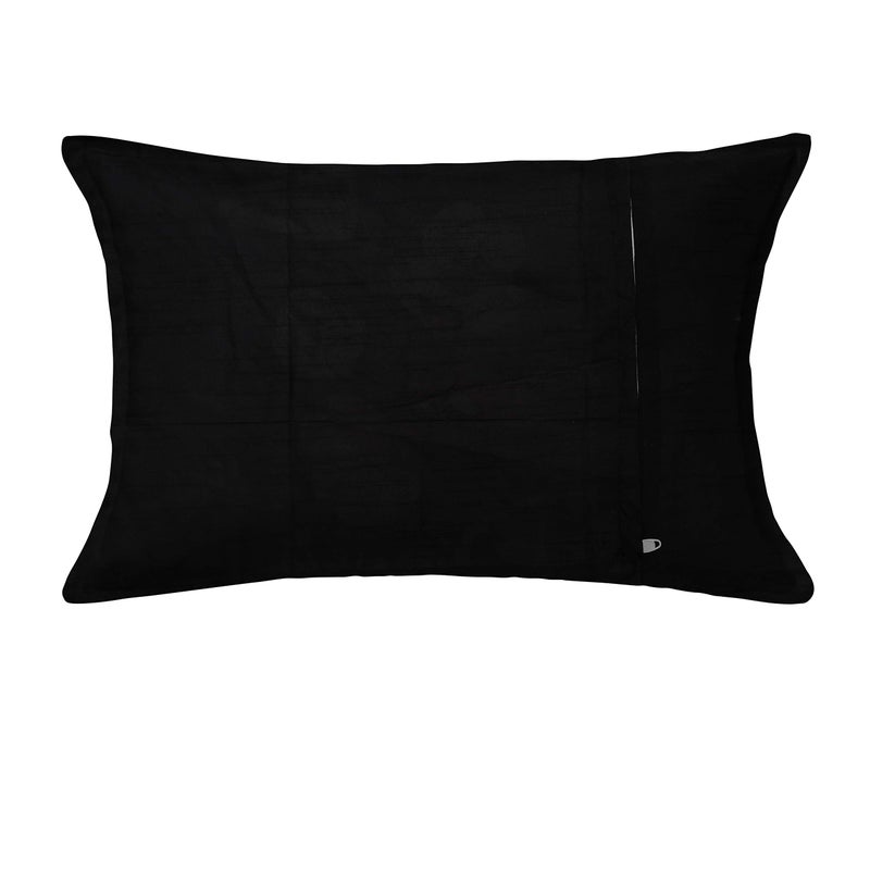 Kuber Industries Kuber Industries Disney Mickey Print Silk Special Long Crush Pillow Cover- Set of 2, Black-KUBMART0181  - Image 4