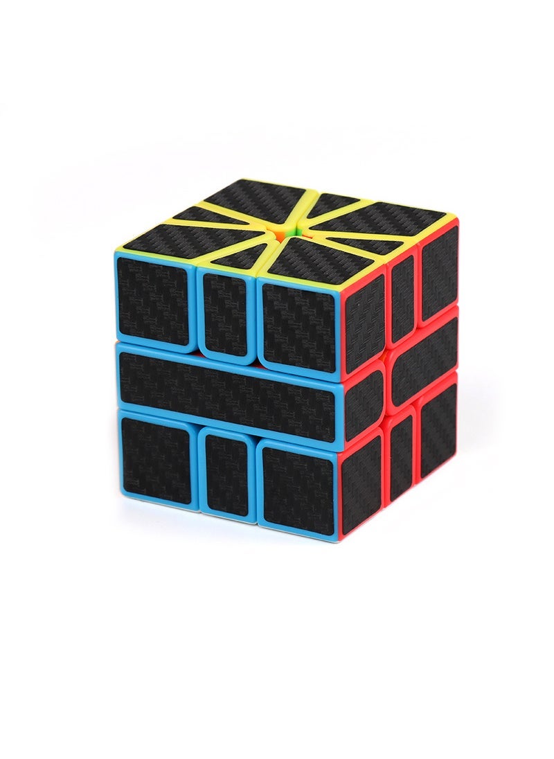 Magic Cube Set Carbon Fiber Puzzle Toys SQ1 Carbon Fiber Rubik's Cube 
