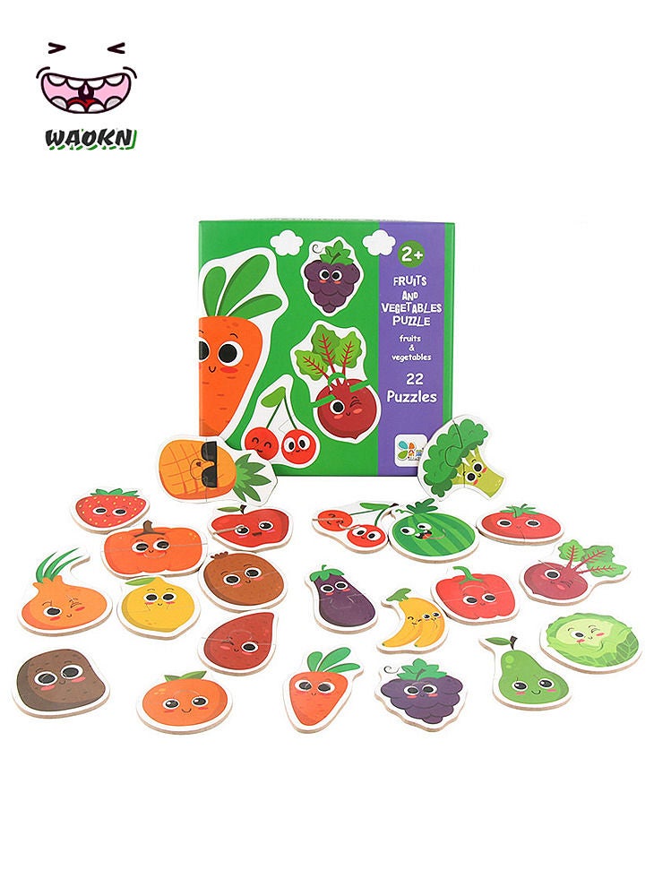 دبليو أيه أو كي أن خشبية مطابقة اللغز ، من السهل استخدام لعبة تعليمية ، والأطفال المعرفية لعبة مجموعة ، سطح أملس ودائم ، ومناسبة للمدرسة في المنزل ( الخضر )