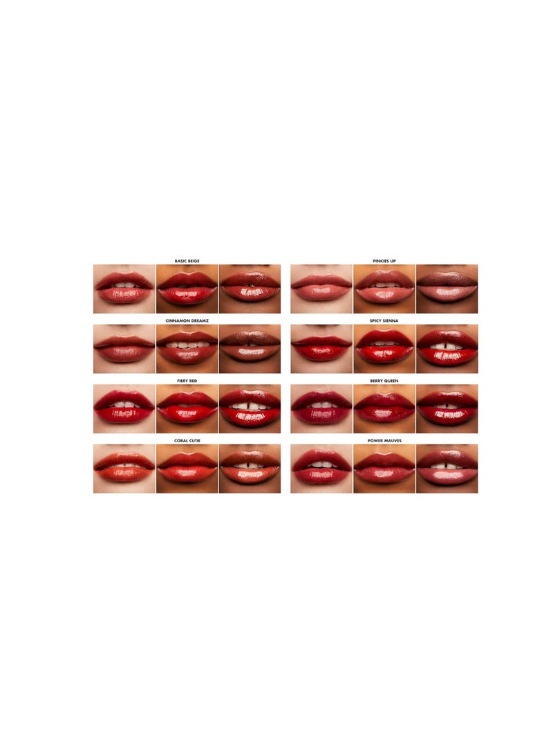 إلف Cosmetics Glossy Lip Stain, Lightweight, Long-Wear Lip Stain For A Sheer Pop Of Color & Subtle Gloss Effect, Power Mauves Red - Image 5
