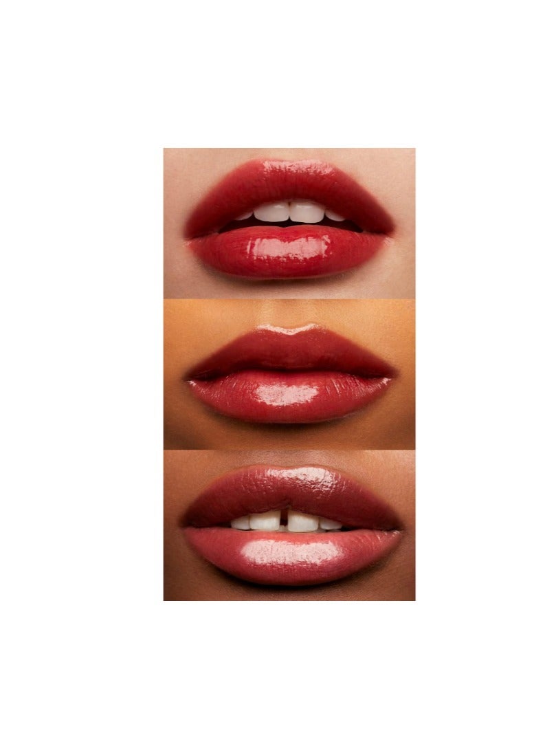 إلف Cosmetics Glossy Lip Stain, Lightweight, Long-Wear Lip Stain For A Sheer Pop Of Color & Subtle Gloss Effect, Power Mauves Red - Image 3