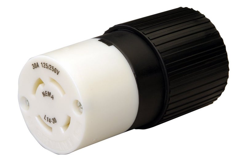 Reliance Controls L1430C 30-Amp L14-30 Female Connector for Generator Cords,Black - Image 1