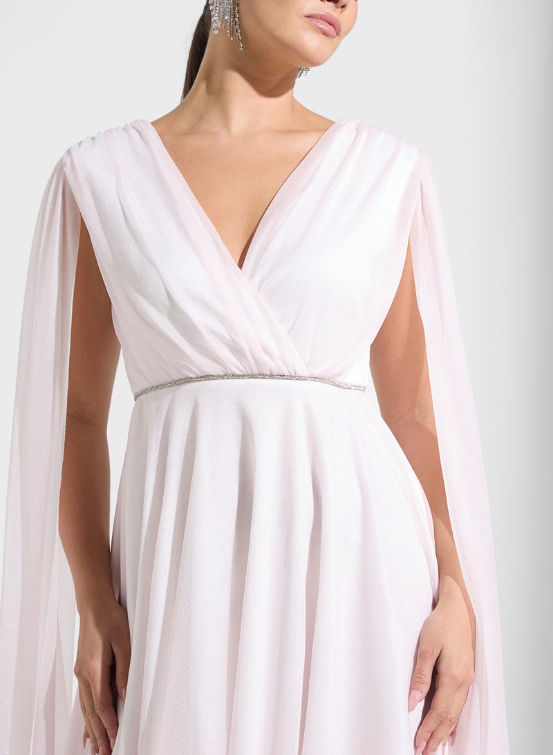 Ella Limited Edition Cape Overlay Mini Dress  - Image 3