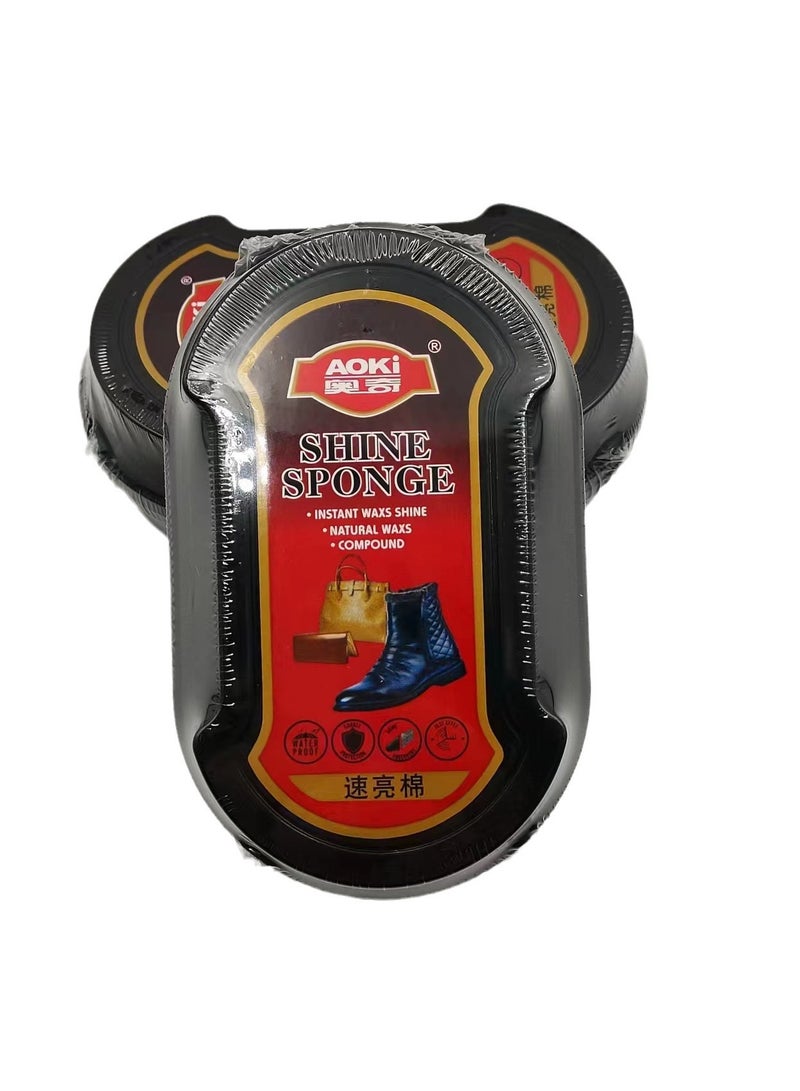 Aoki Quick Glossy Shine Shoe Sponge Colorless - Image 1