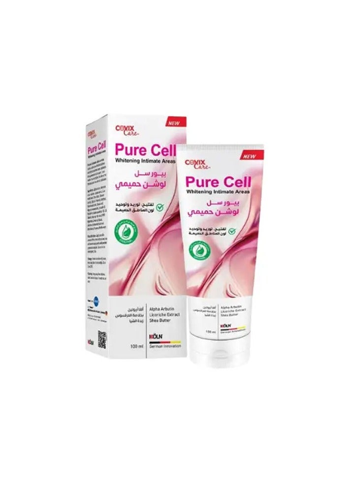 covix care Pure Cell Intimate Lotion Brightening, Brightening and Unifying Intimate Areas with Licorice Extract and Shea Butter 100ml