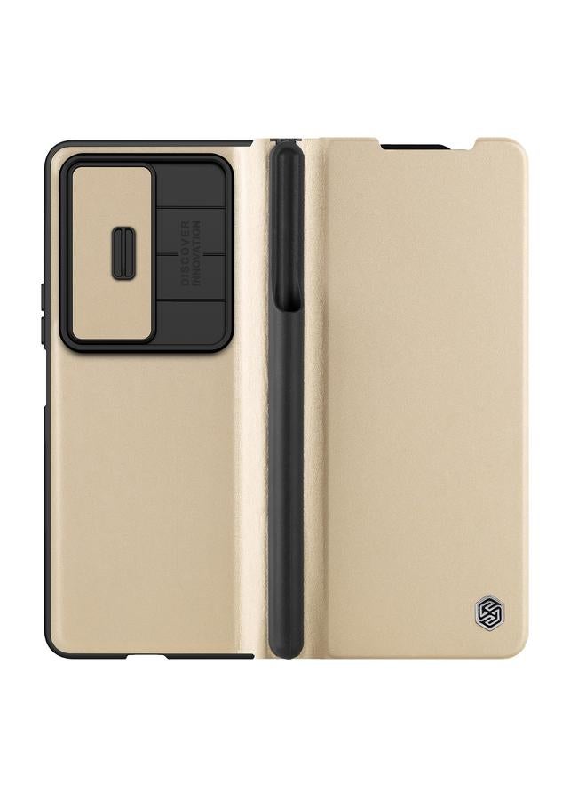 Nillkin Case For Samsung Galaxy Z Fold4 5G QIN Series Pro Sliding Camera Cover Design Leather Phone Case - Image 1