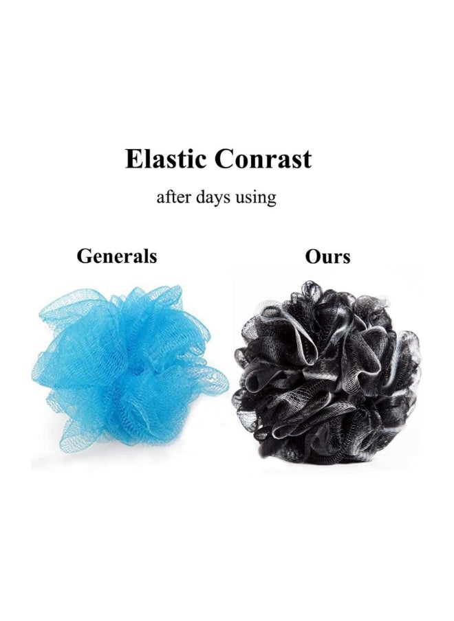 3-Pack Bath Shower Sponge Exfoliating Pouf Loofahs