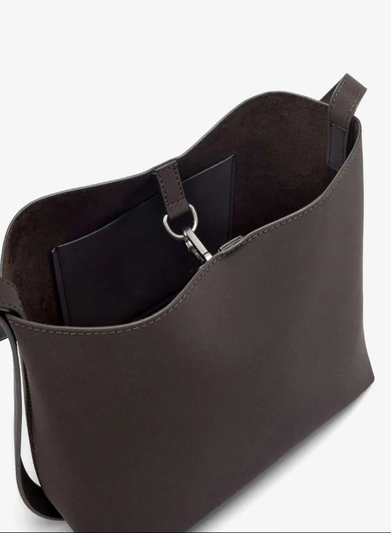 Parfois Brown Shoulder bag with soft texture for Women | Best Price UAE