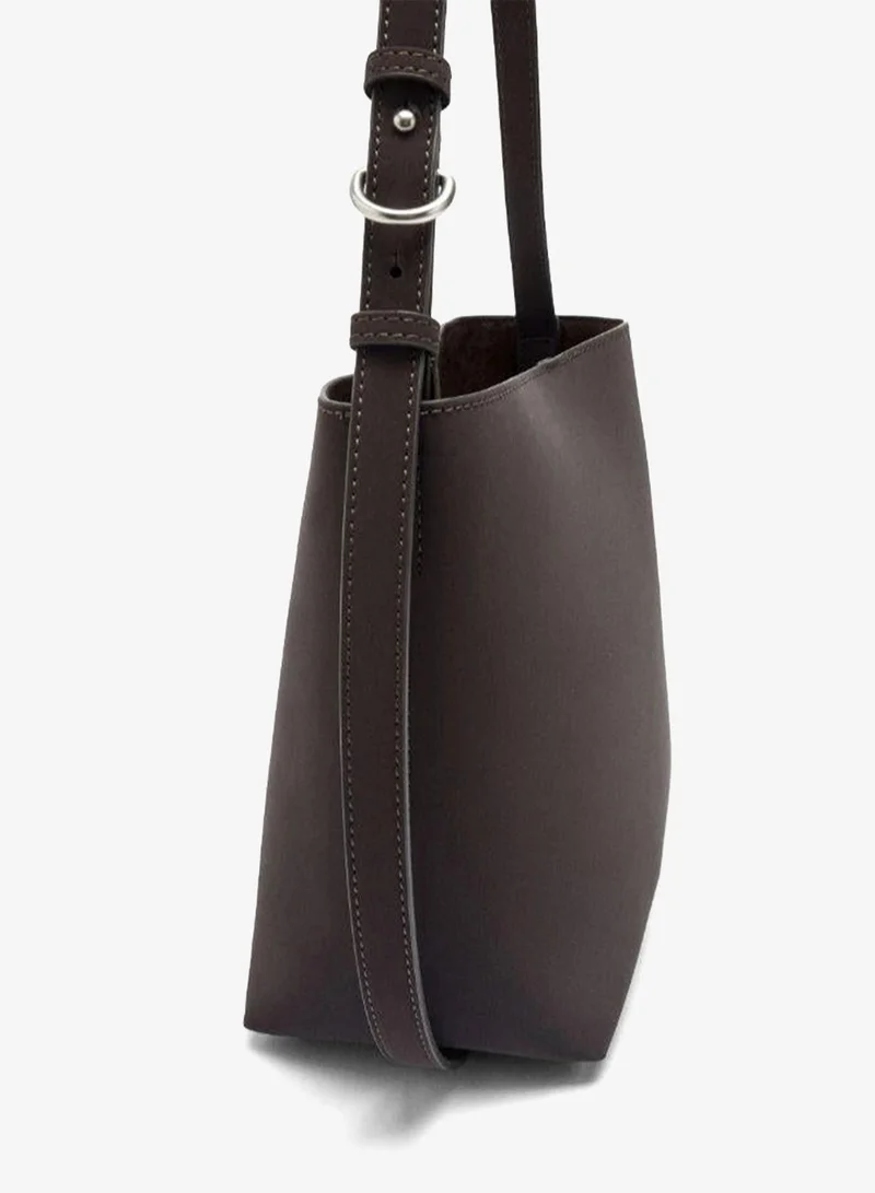 Parfois Brown Shoulder bag with soft texture for Women | Best Price UAE