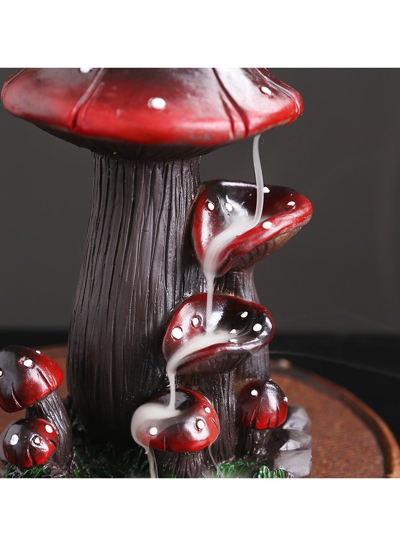 general Reflow incense burner incense holder incense incense holder fragrance home craft ornament mushroom resin reverse flow incense burner - Image 2
