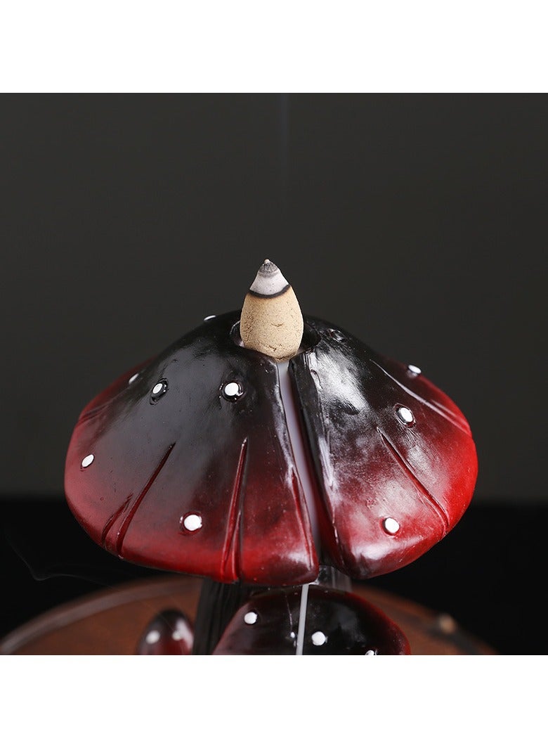 general Reflow incense burner incense holder incense incense holder fragrance home craft ornament mushroom resin reverse flow incense burner - Image 3