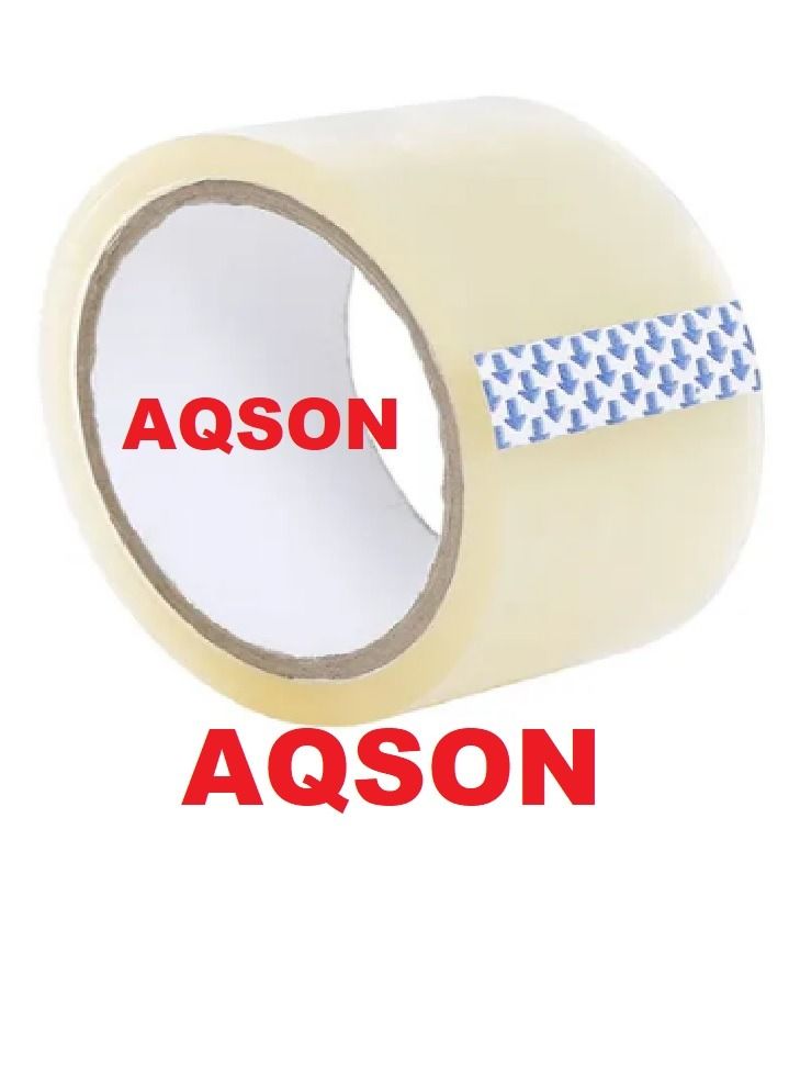 AQSON Adhesive Tape Roll Clear AQSON (12 Rolls) - Image 2